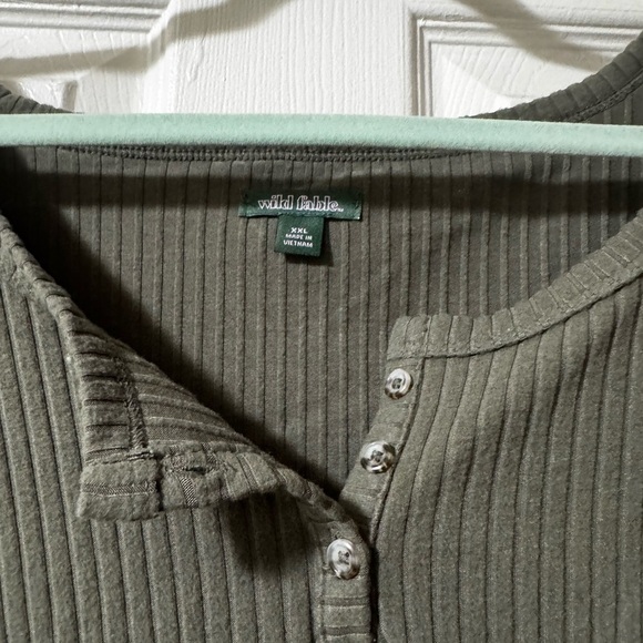 Women's Wild Fable Long Sleeve Crop Top - Picture 5 of 7